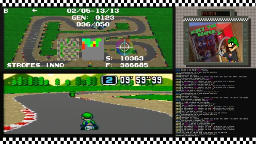 AI is learning how to play Super Mario Kart on a real SNES – it’s already better than many of us and you can watch it learn live