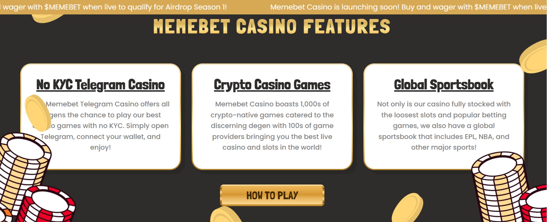 Recursos do Memebet Casino