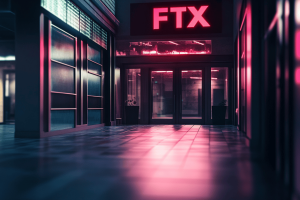 FTX settles $228M lawsuit with Bybit, ending dispute over withdrawals. FTX in red on top of shuttered building