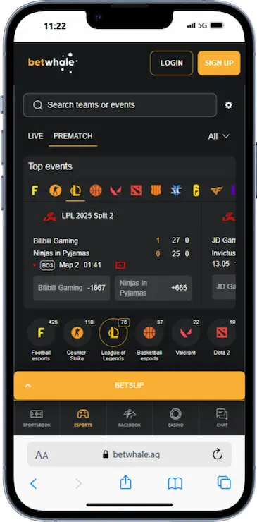LoL Match Winner Betting