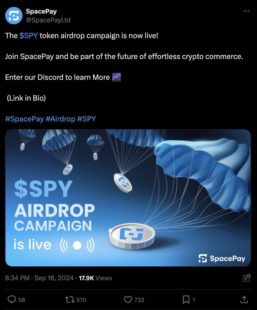 Kampanye SpacePay Airdrop