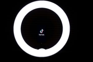 TikTok in a ring light