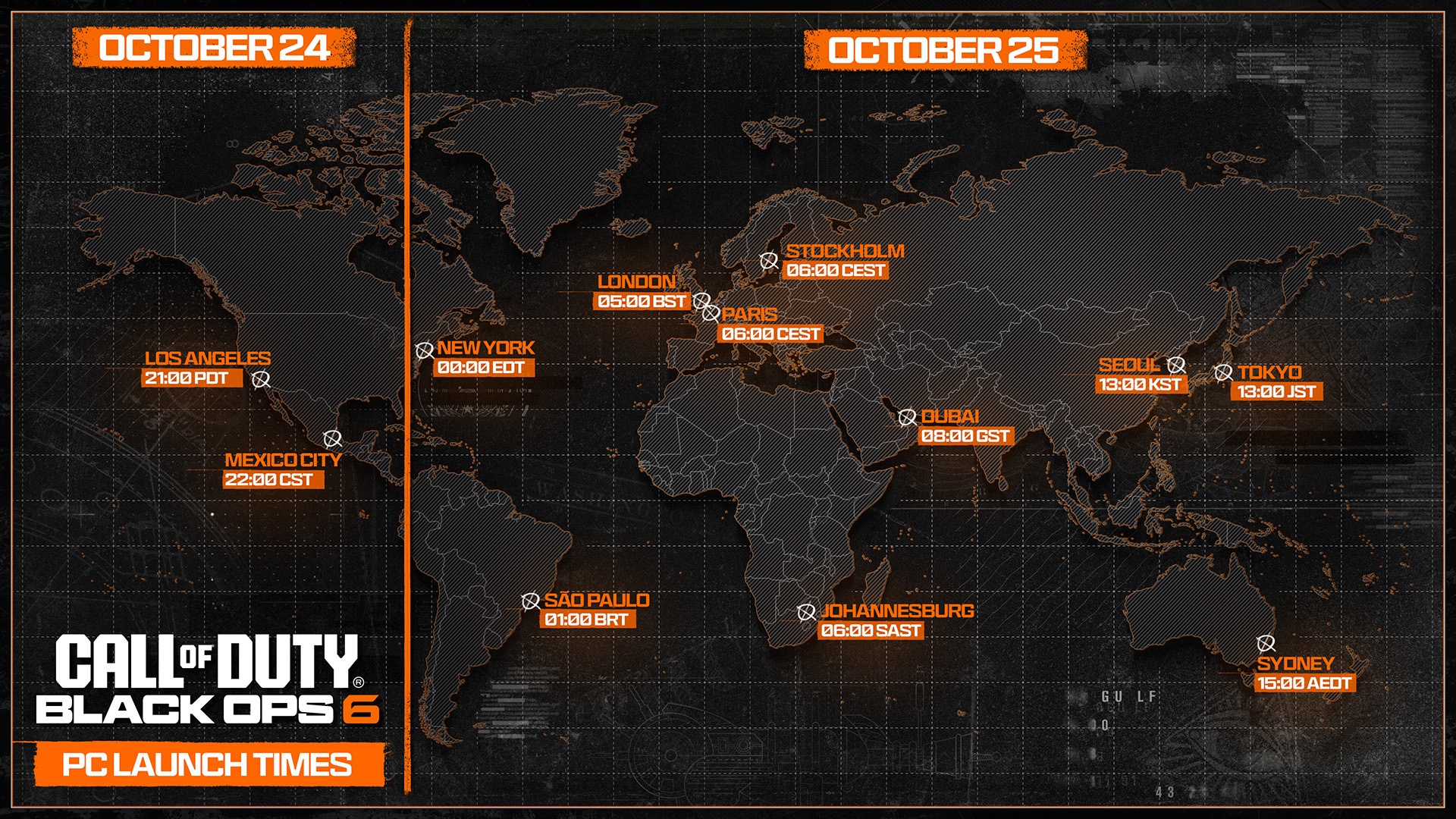 black ops 6 release times pc