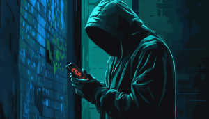 AI image to represent crypto apps hit by malicious popups after crypto drainer hacks animation library / Ace Drainer hacks animation library impacting crypto apps