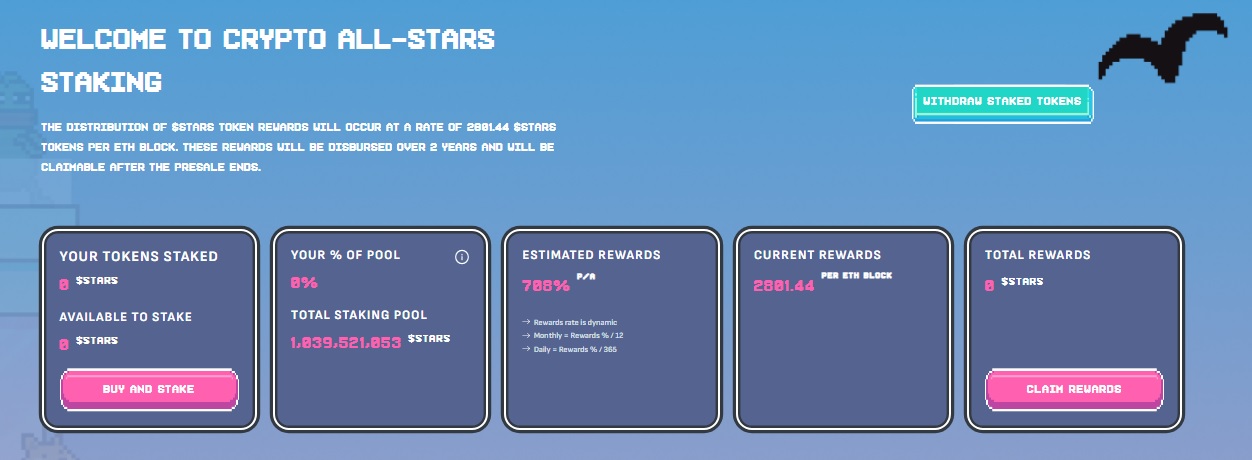 Características de apostar Crypto All-Stars