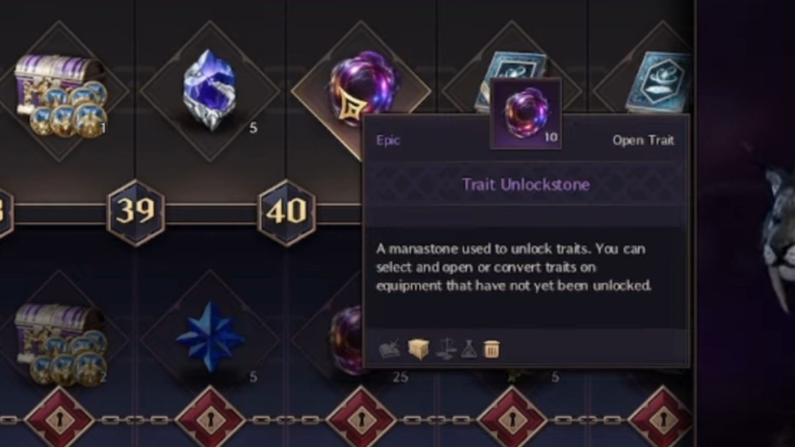 How to get and use trait unlockstones in throne and liberty