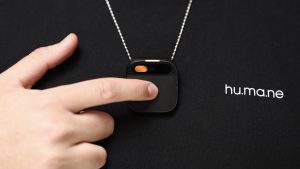 Image of Humane's AI Pin device / Humane slashes cost of AI Pin by $200