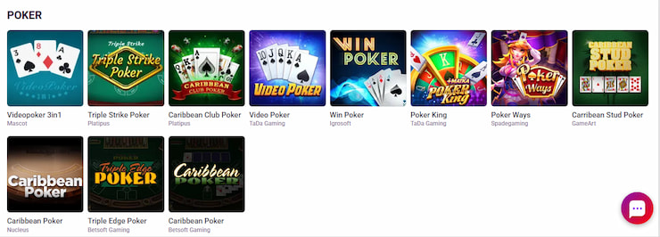 Tonybet Video Poker