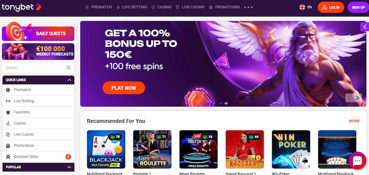 Tonybet Review