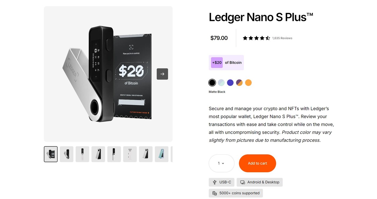 ledger nano s plus