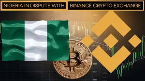 An AI-powered graphic to represent Nigeria's dispute with Binance / Nigeria's government has released Binance executive Tigran Gambaryan.