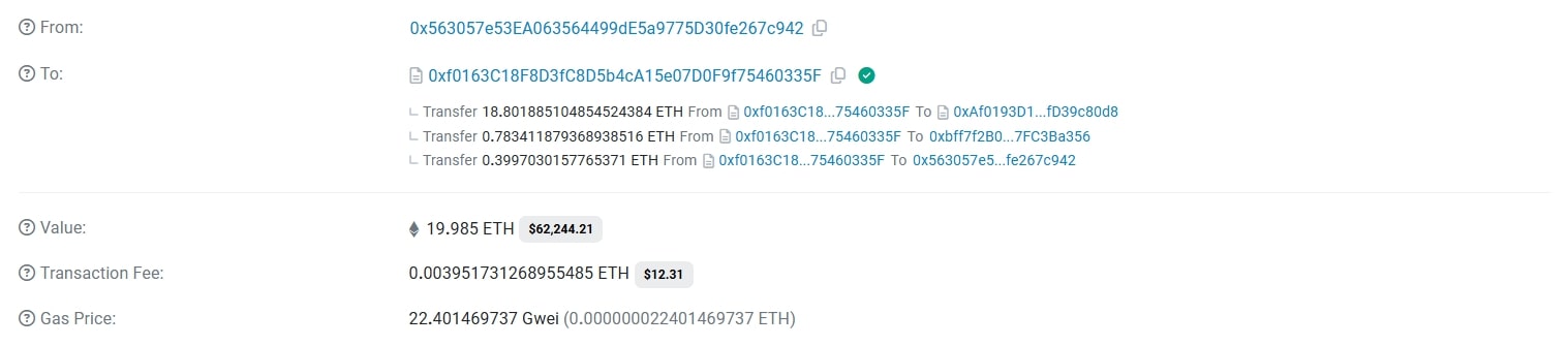 19 eth transaction on etherscan