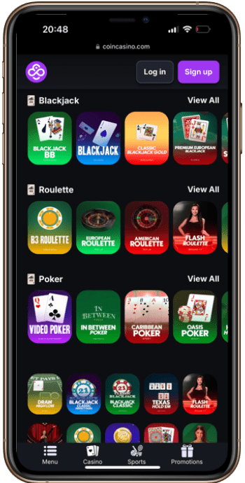 CoinCasino ETH Blackjack