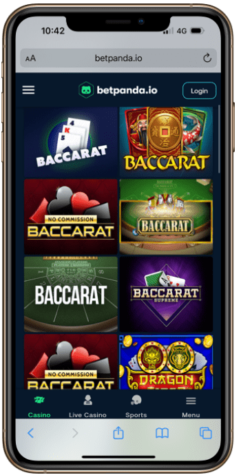 BetPanda Baccarat Bitcoin