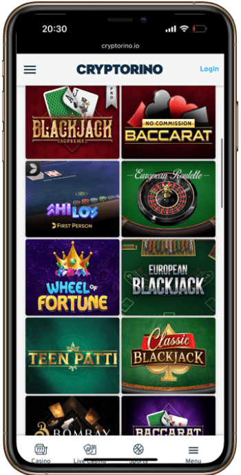 Cryptorino ETH Blackjack