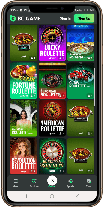 BC.Game Roulette Games