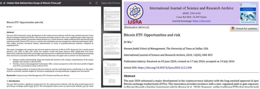 sentinel labs screenshot showing fake pdf (left) and real (right)