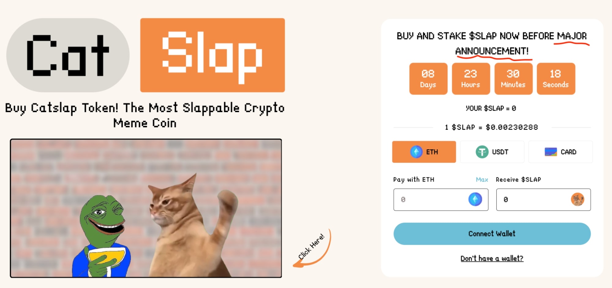 catslap major announcement