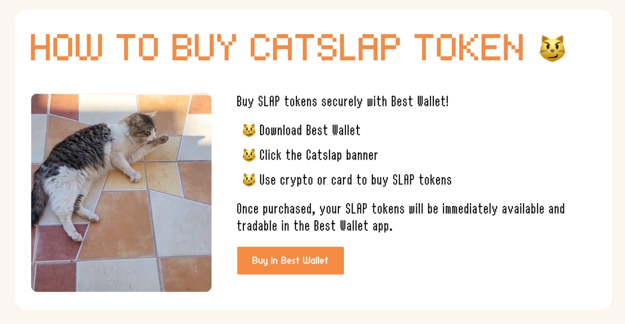 how to but catslap instructions