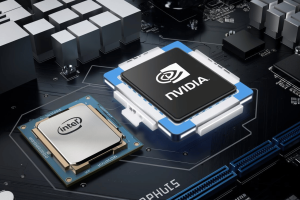 Nvidia to replace Intel in Dow Jones as AI industry shifts. Nvidia AI chip replacing Intel chip