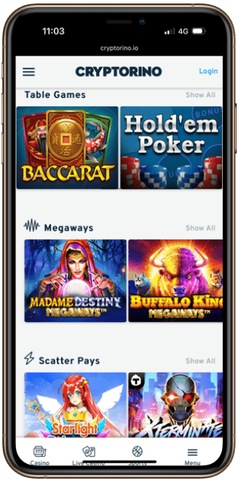 Cryptorino BTC Baccarat