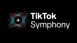 tiktok symphony logo on a black background