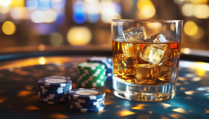 AI image to represent alcohol and gambling advertising / Australian university study finds gambling and alcohol advertising on Facebook targeted at users at risk of harm.