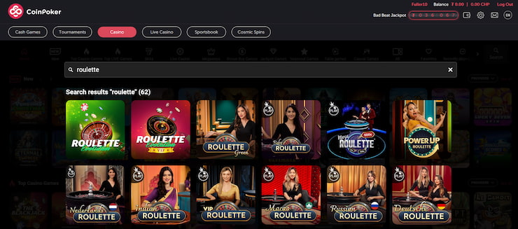 CoinPoker Ethereum Roulette