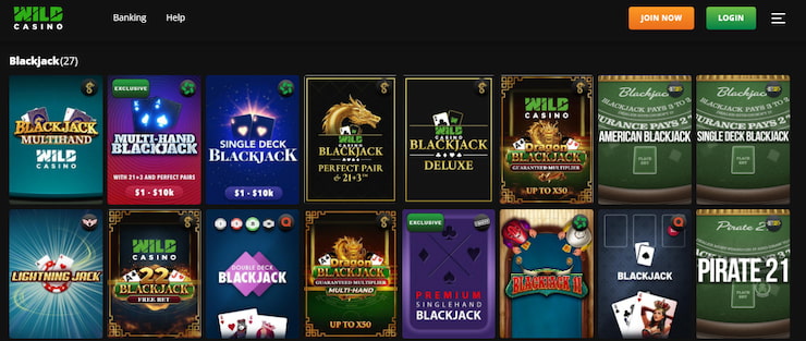 Wild Casino Table Games