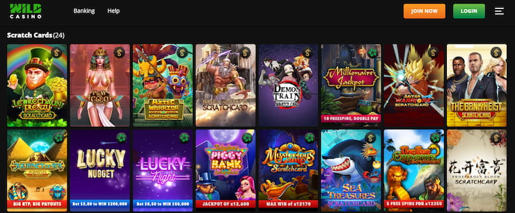 Wild Casino Speciality Games