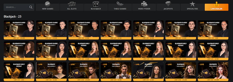 BetWhale live Casino