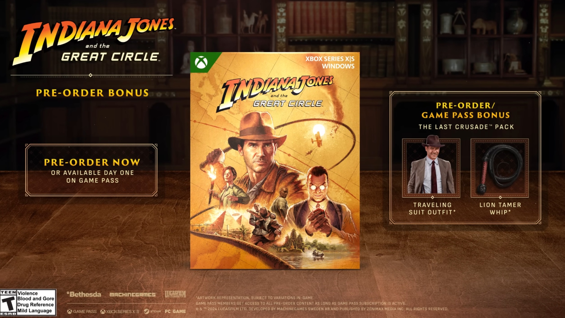 indiana jones and the great circle pre order bonus