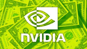 nvidia logo over cash