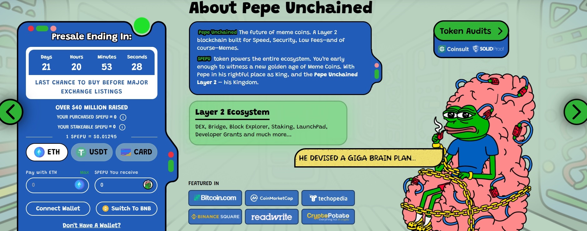 Pepe Unchained Presale Ends Soon