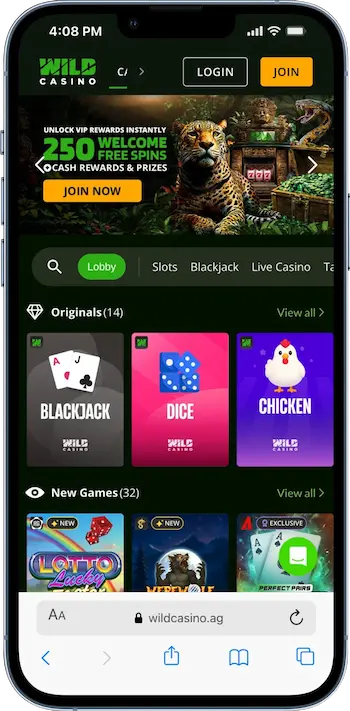 Visit Wild Casino