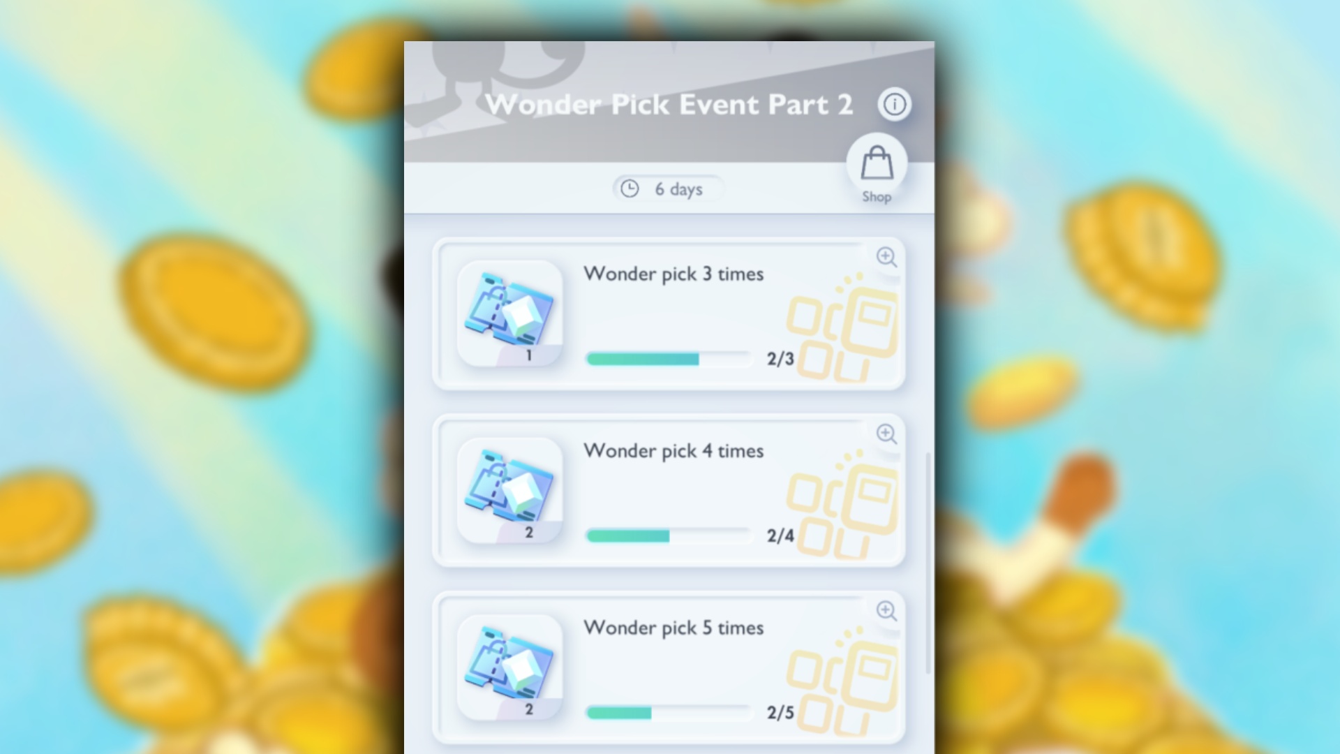 wonder pick event part 2 missions