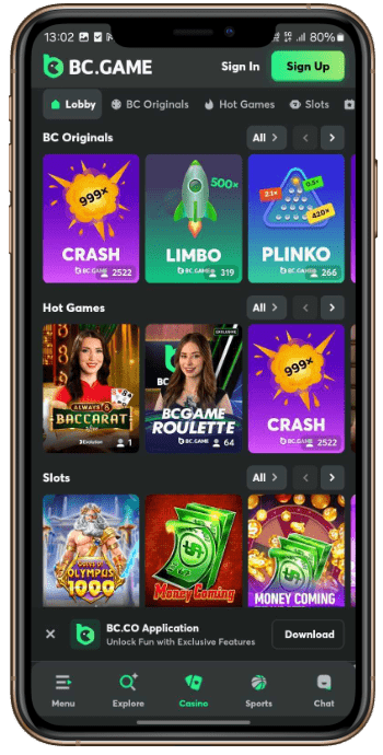 BC Game Mobile Casino