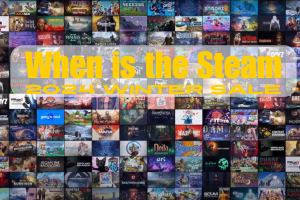 a tile collage of steam games with the text 