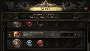 path of exile 2 skill gem support gem slot