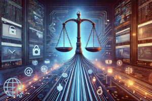 Appeals court strikes down FCC’s landmark net neutrality regulations. AI image depicting net neutrality, emphasizing equal access to online services and websites