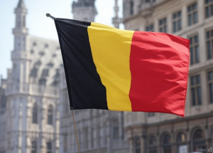 AI image to represent Belgium and the Belgian flag / Top Belgian soccer clubs exploit loopholes to evade gambling sponsorship rules.