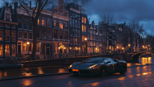 AI image to represent Amsterdam, Netherlands / Dutch regulator to crack down on unregulated gambling in 2025.