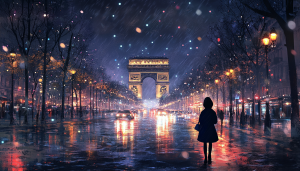 AI depiction of Paris, France, at night / The introduction of legalized online casinos in France remains on hold.