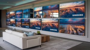 AI image of ultra-large Samsung TVs / Samsung Vision AI has been unveiled ahead of the CES event in Las Vegas.