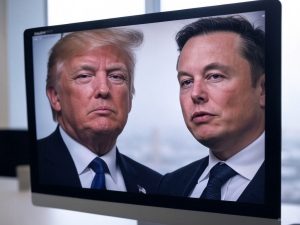 AI image to depict President Trump and Elon Musk / Grok AI model blocked responses stating Donald Trump and Elon Musk "spread disinformation".