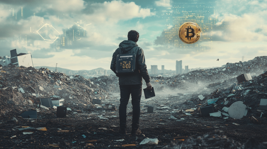 Bitcoin landfill hunt