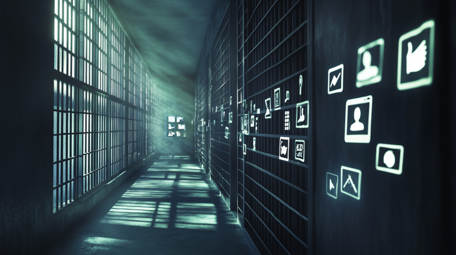 Social media behind bars