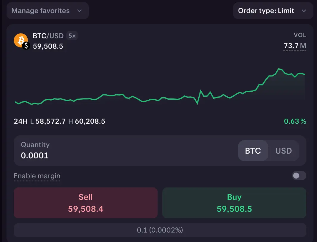 Buy crypto on Kraken