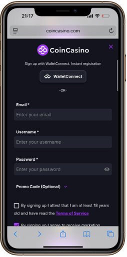 Sign Up With a Casino