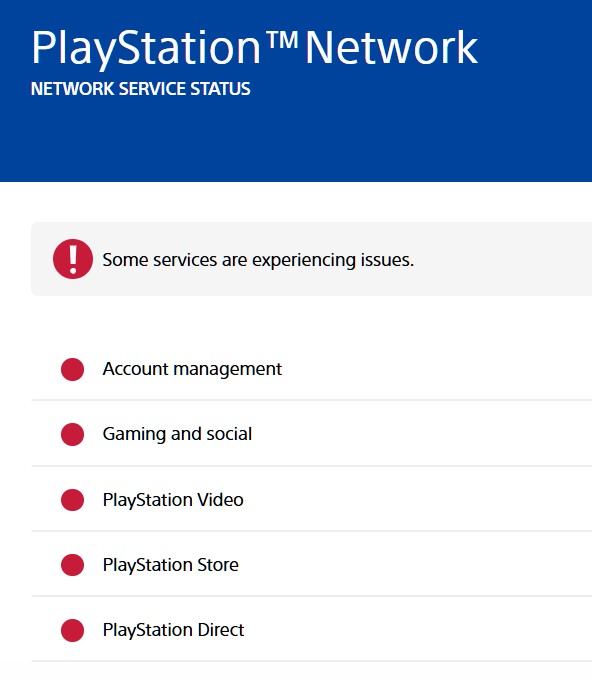 PSN down